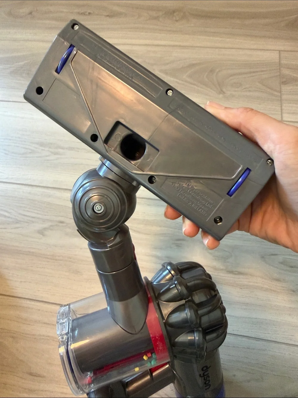 Dyson Kids Play Vacuum in Gray with Blue and Red Accents